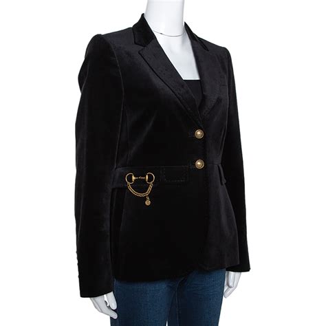 blazer gucci donna|Gucci black velvet blazer.